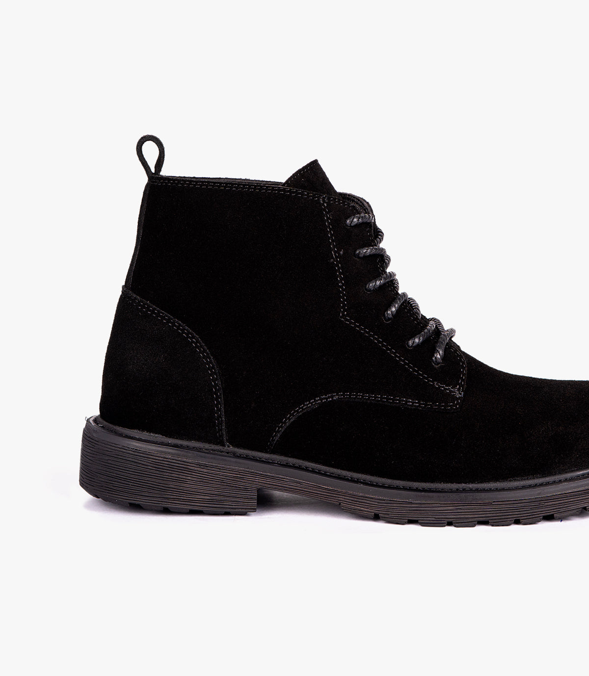 BOTTINE TREVAN EN DAIM NOIR - 4004