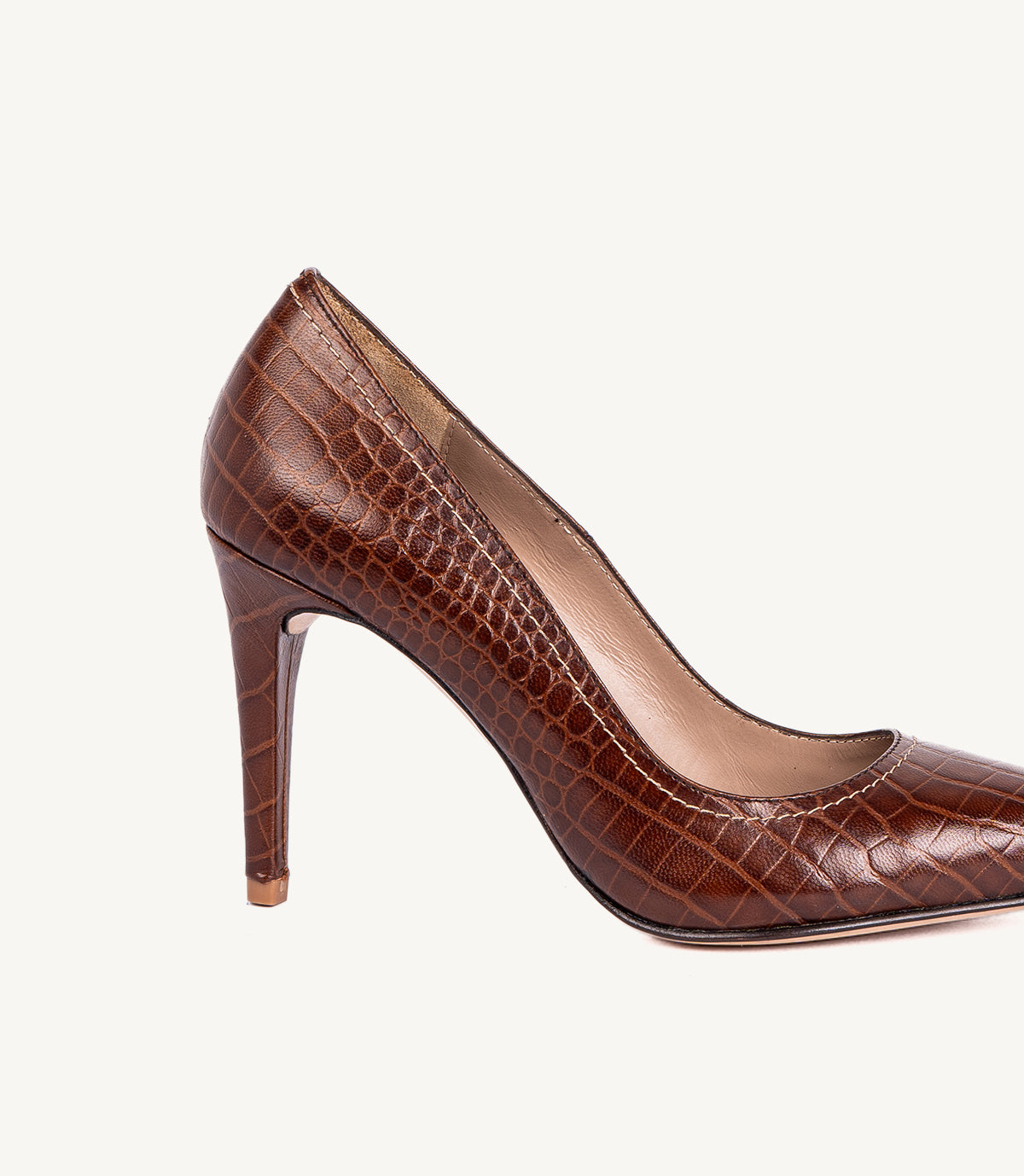CELINE EN CUIR CROCO GOLD