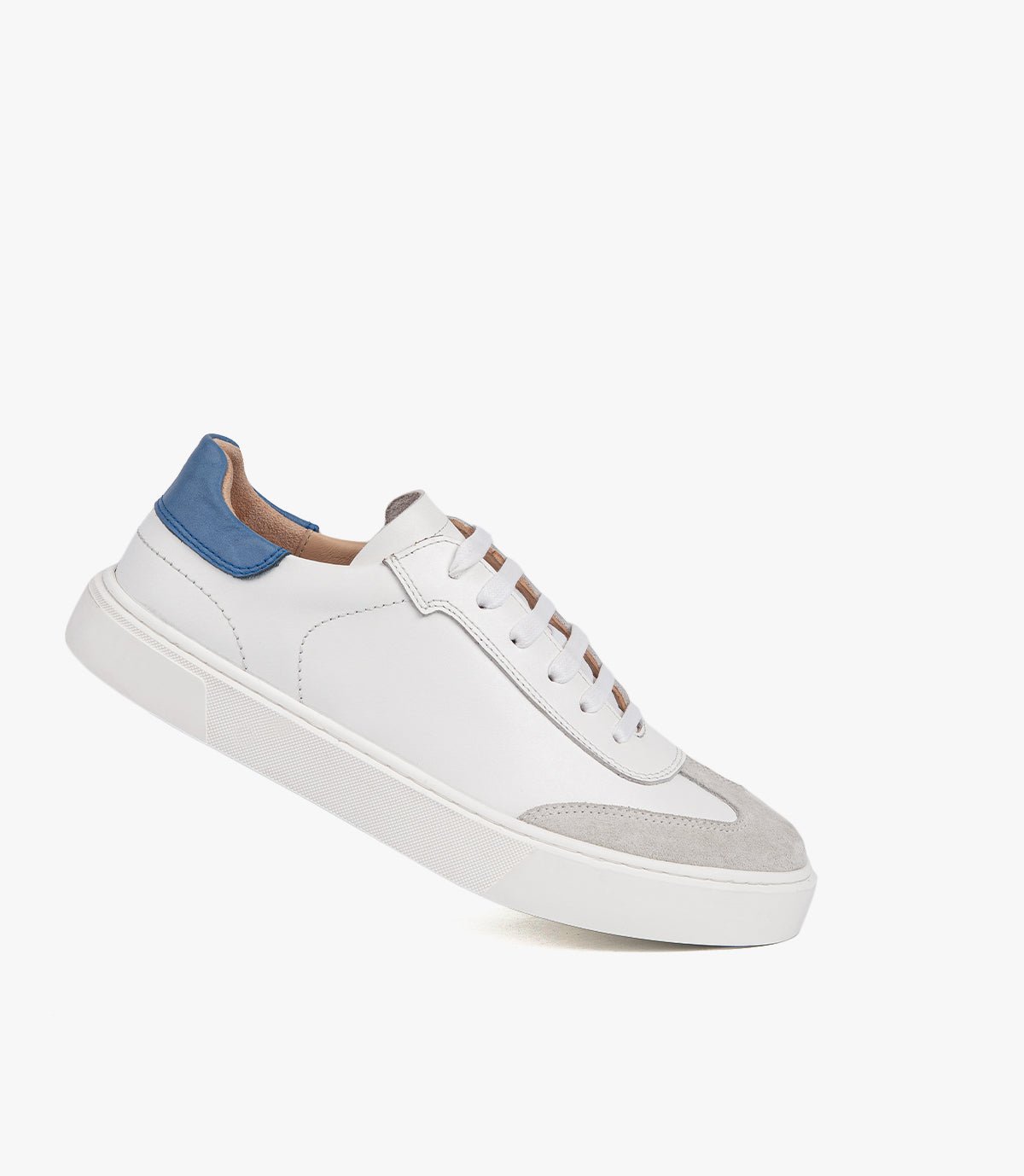 BASKET MILANO en cuir, Blanc - CL100