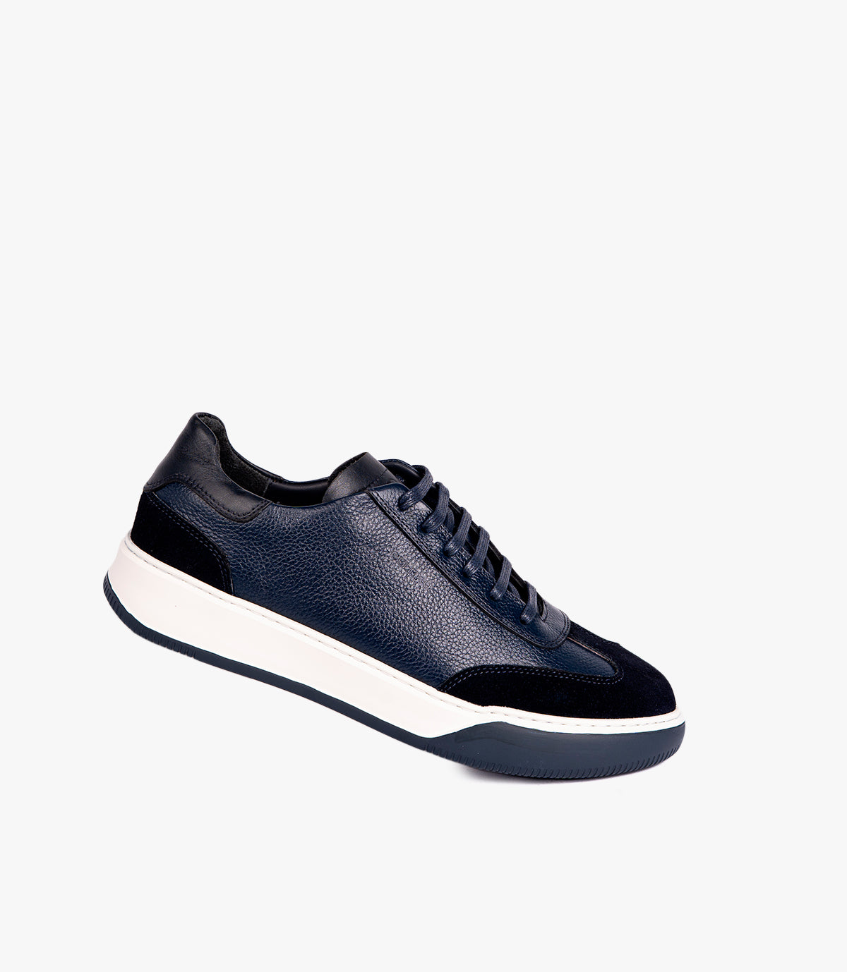 RIVOLI EN CUIR ET DAIM BLEU NUIT – CL7008