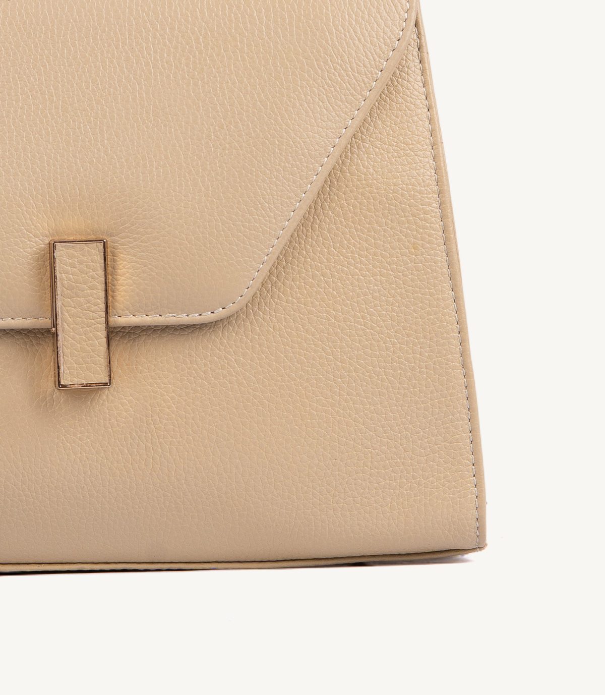 SAC VARENNE EN CUIR GRAINÉ BEIGE - 036