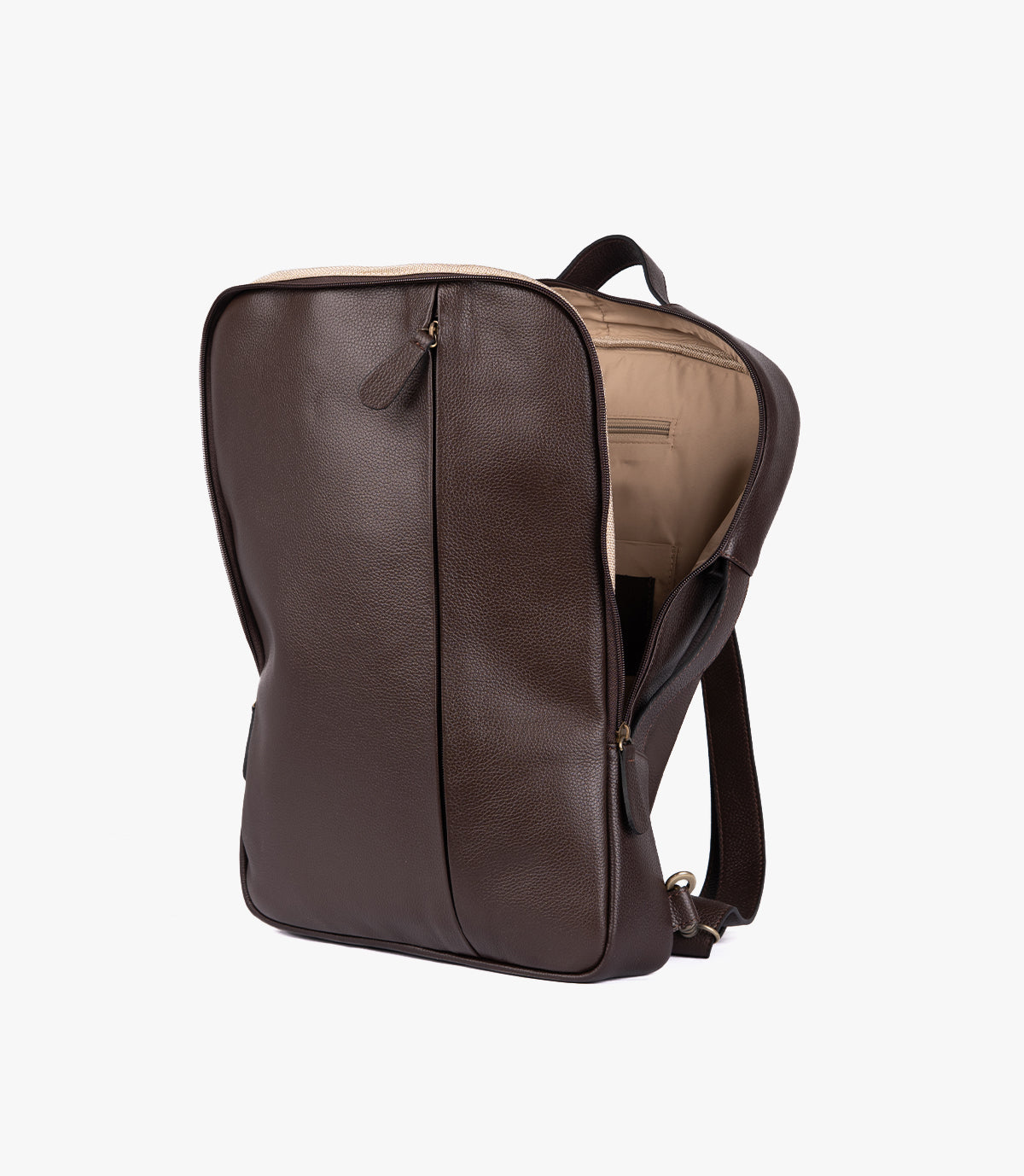 SAC ORDINATEUR MANHATTAN EN CUIR, MARRON - 040