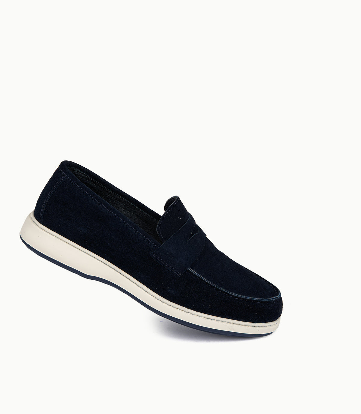 Mocassin Arven en Daim, Bleu Nuit – CL7010