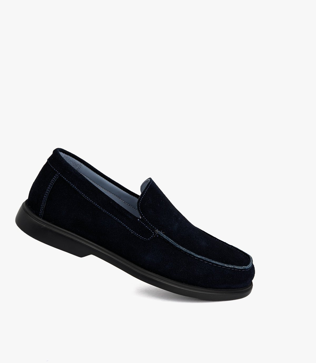 Mocassin Nerio en Daim, Bleu Nuit – CL337