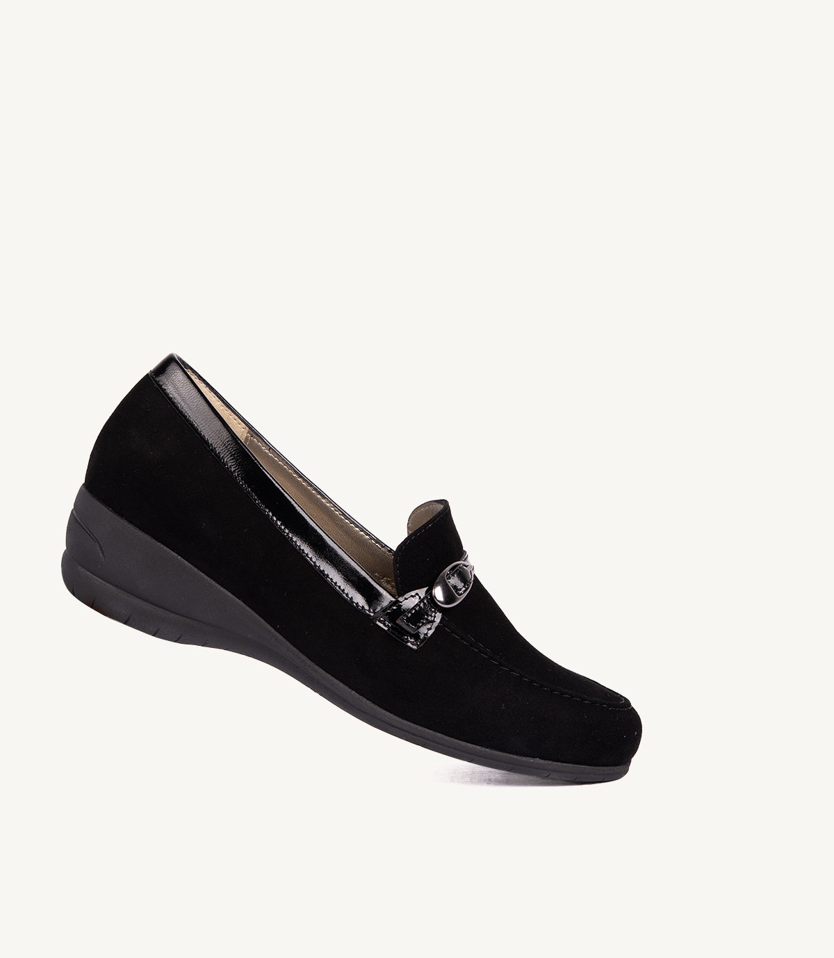 MOCASSIN CHICO EN DAIM NOIR