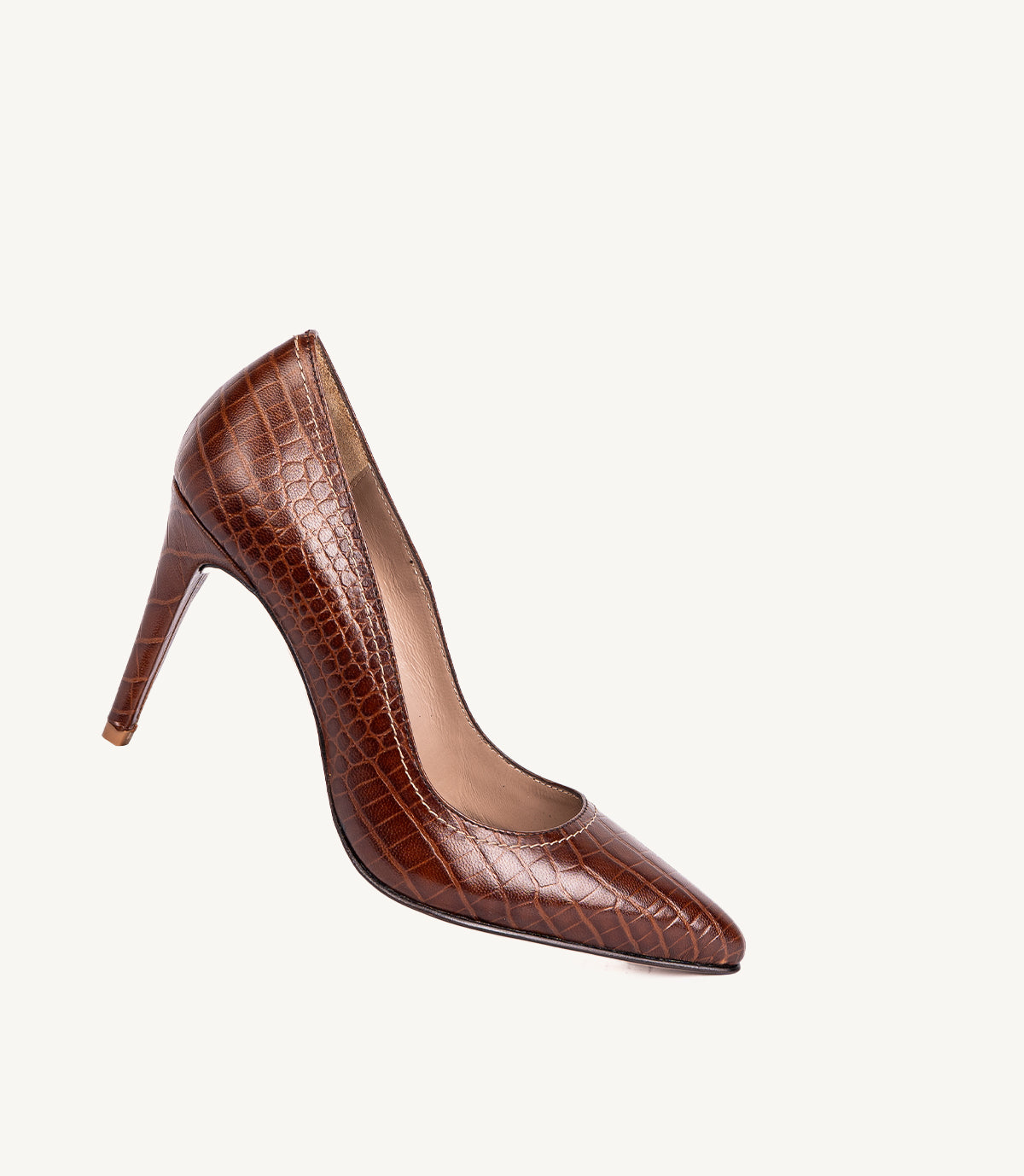 CELINE EN CUIR CROCO GOLD