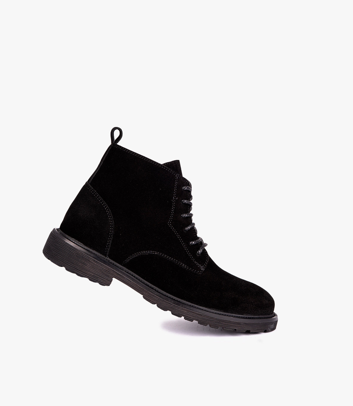 BOTTINE TREVAN EN DAIM NOIR - 4004