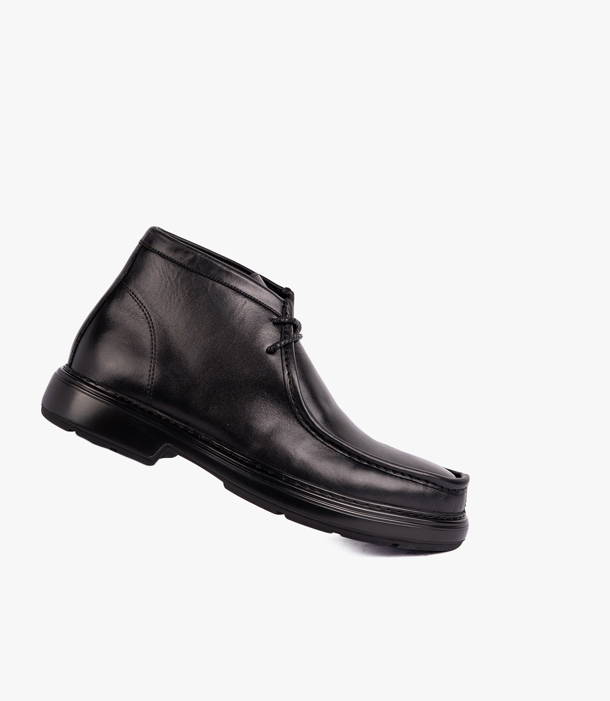 BOTTINE LEATHER DERBY EN CUIR NOIR – CL336