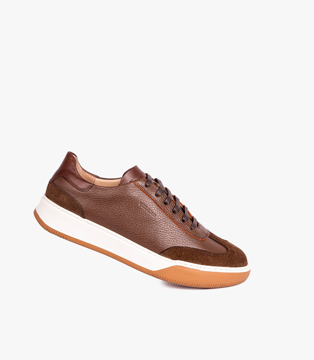 RIVOLI EN CUIR ET DAIM MARRON – CL7008