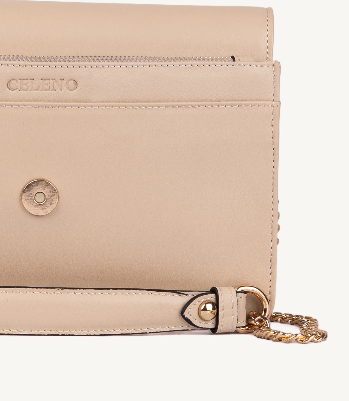 MODENA EN CUIR LISSE BEIGE - 035
