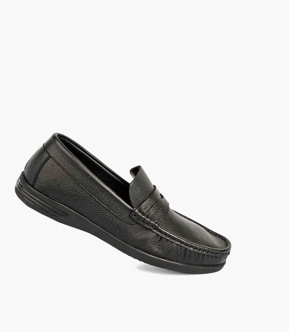 MOCASSIN EDEN EN CUIR, NOIR – CL146