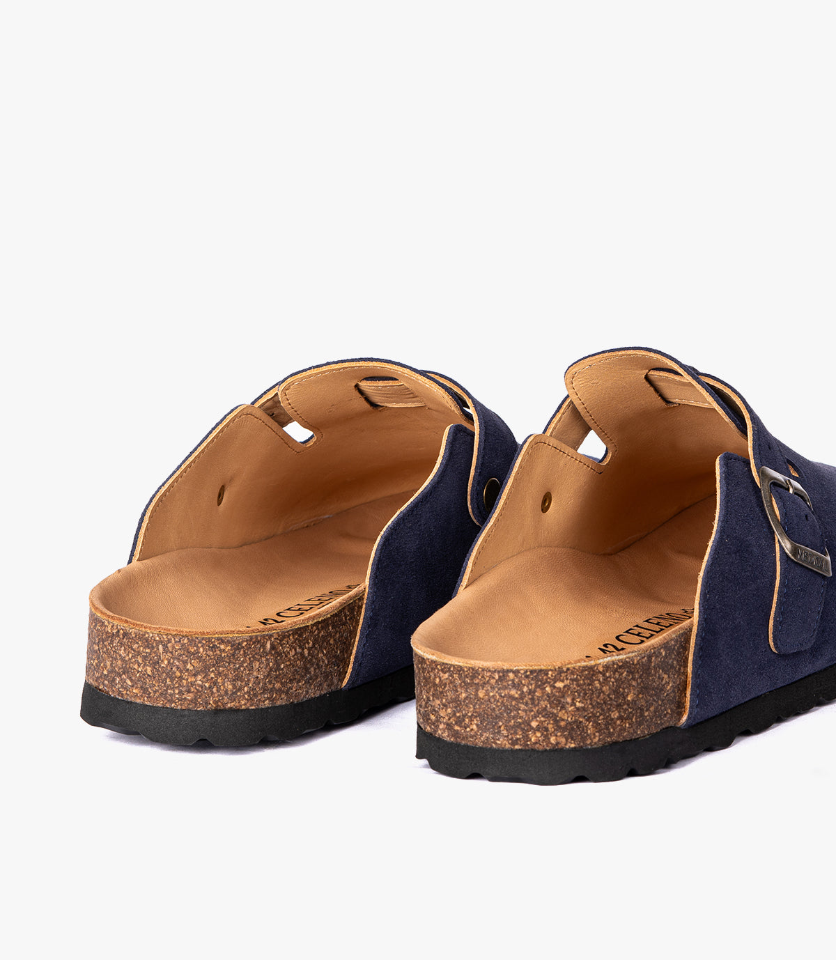 SABOT EN DAIM BLEU SAPHIR - SL07