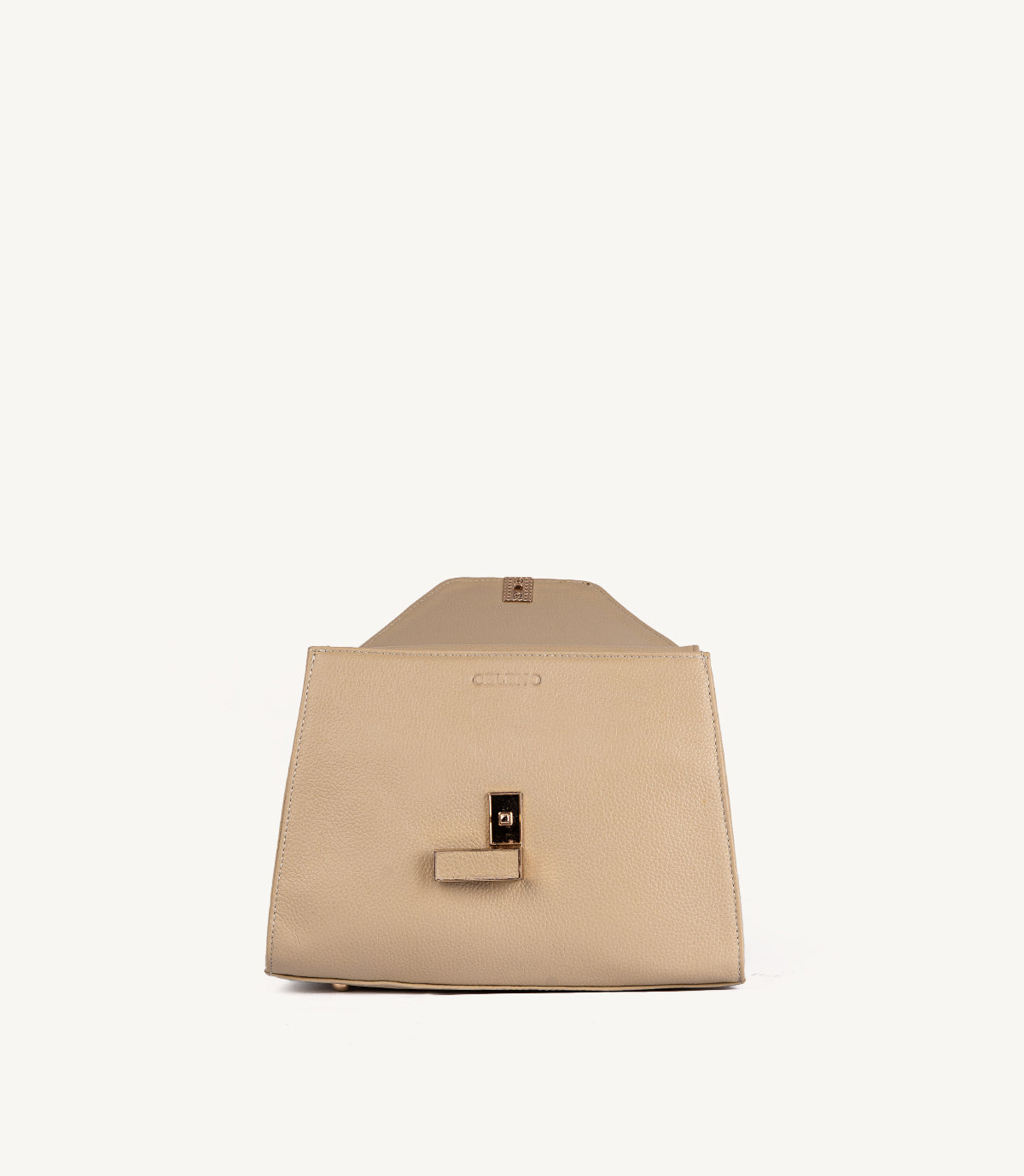 SAC VARENNE EN CUIR GRAINÉ BEIGE - 036