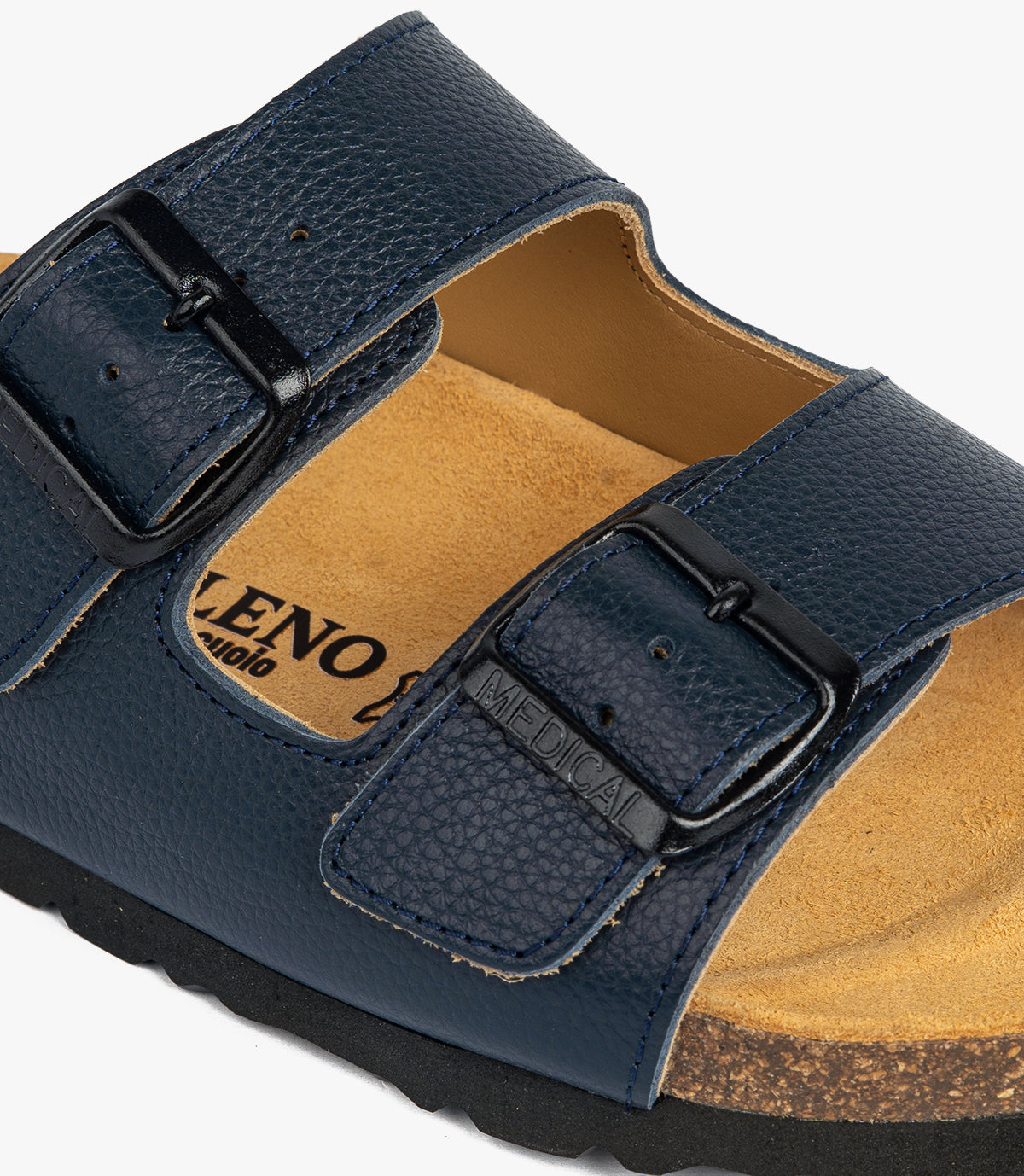 SANDALES Vagabond en Cuir, Bleu Nuit – SL01