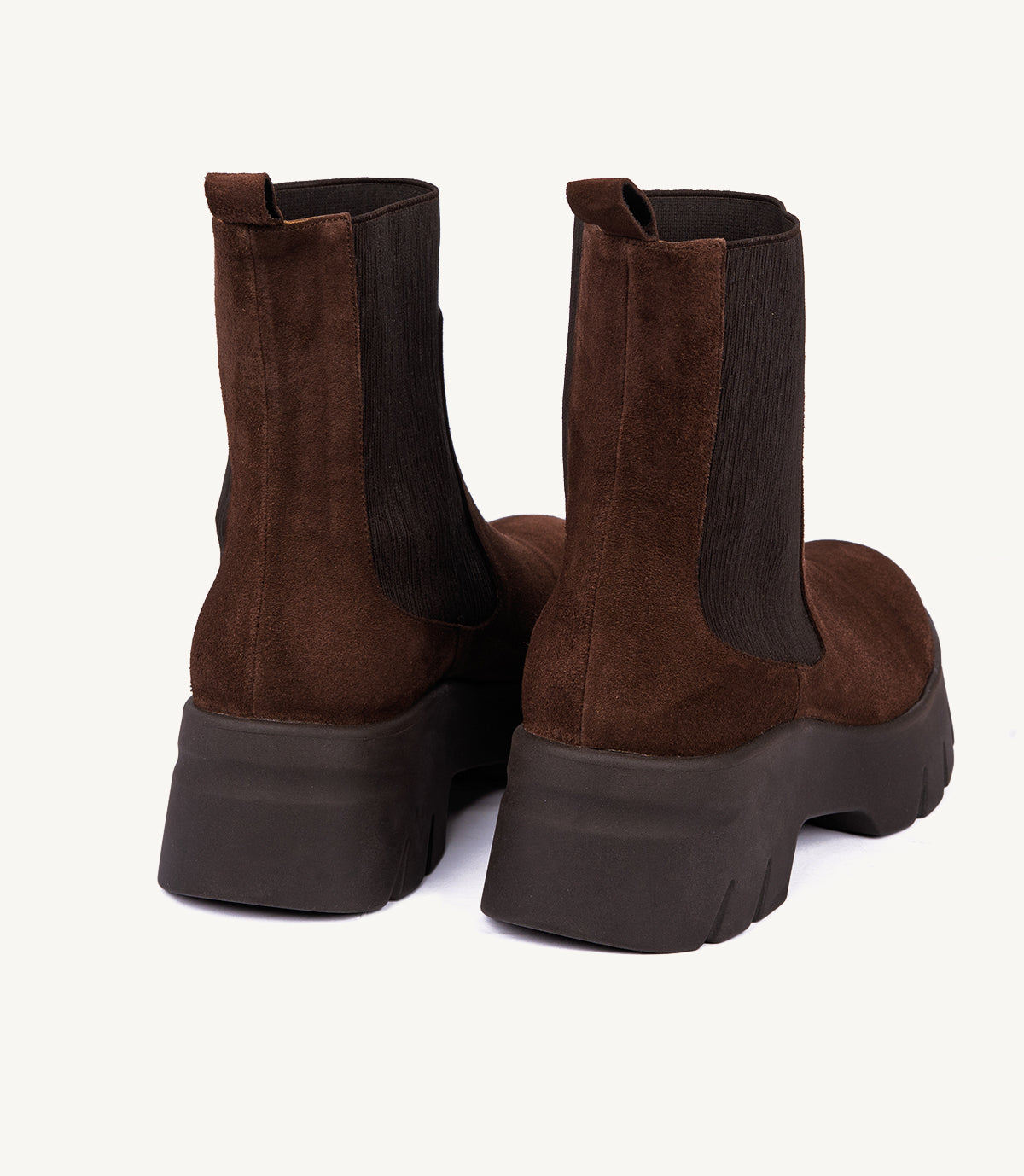 BOTTINE ANCLE EN DAIM, MARRON