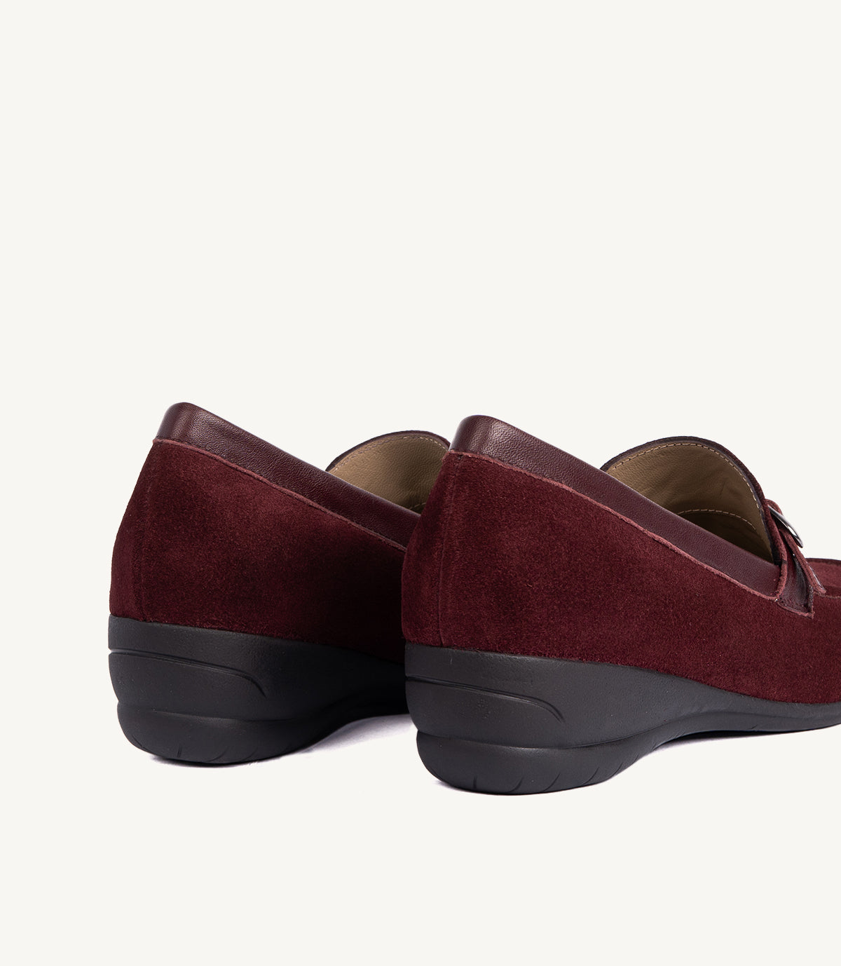 MOCASSIN CHICO EN DAIM BORDEAUX