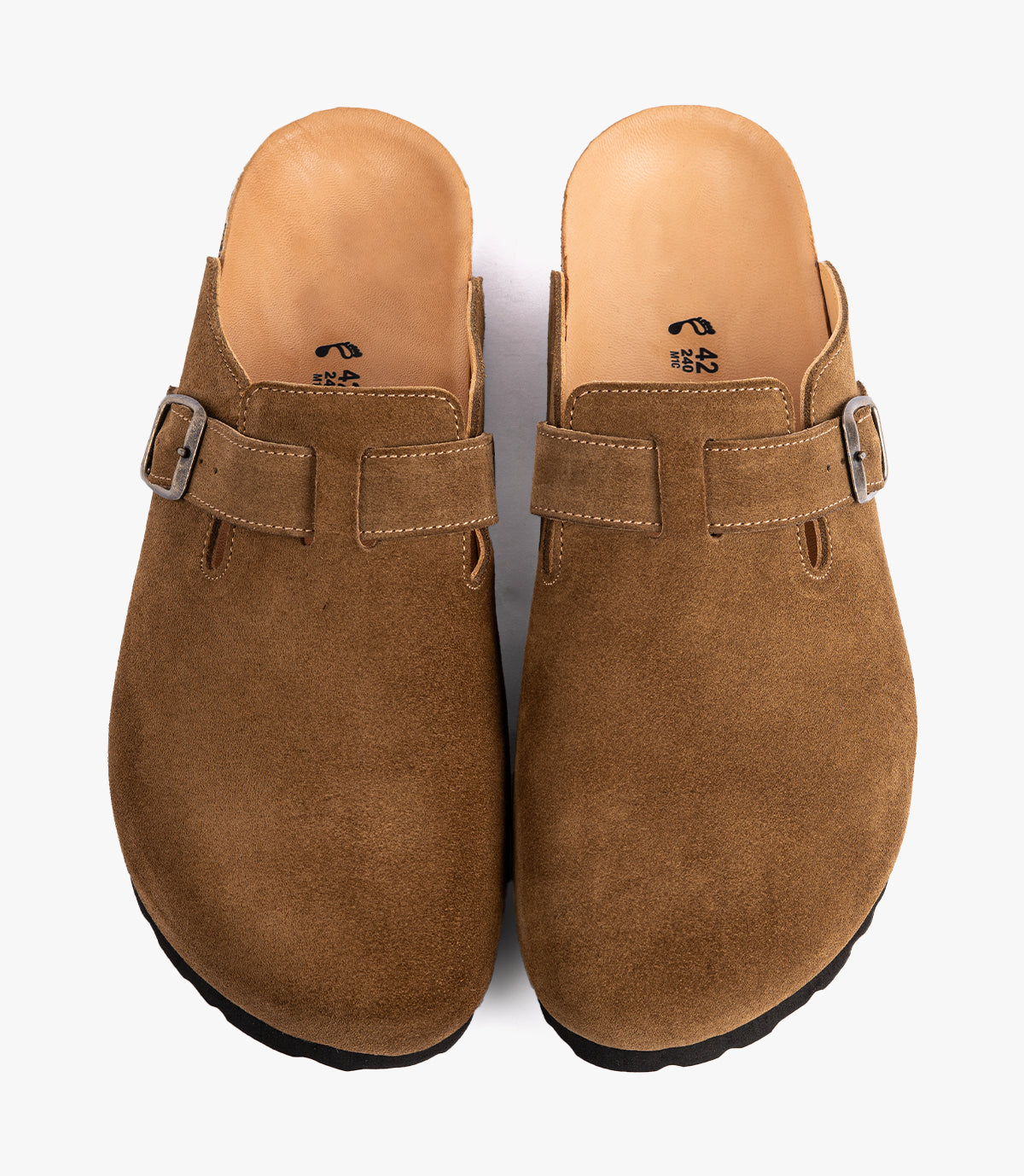 SABOT EN DAIM TABAC - SL07