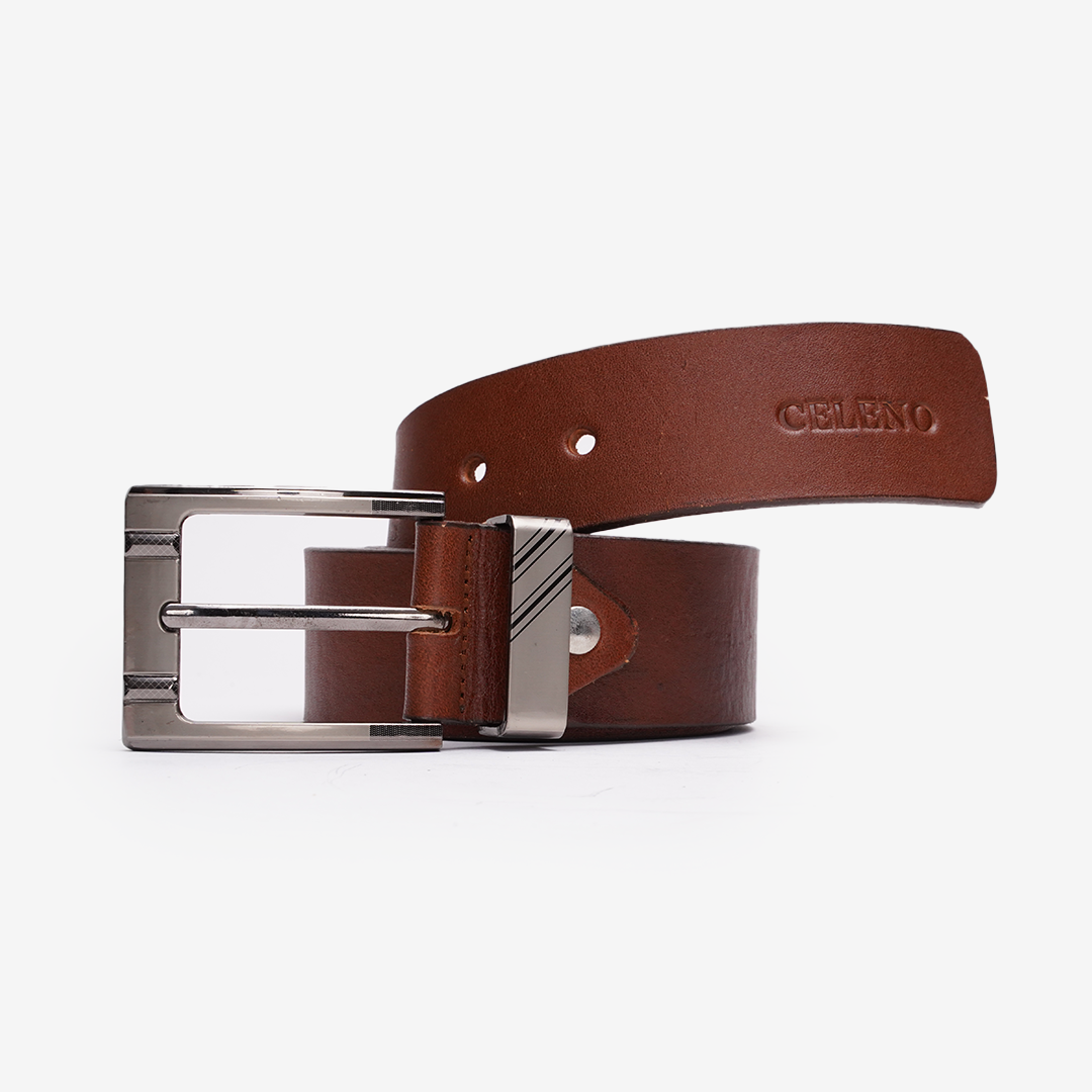 CEINTURE ALFRED en Cuir, Tabac – CLSPORT